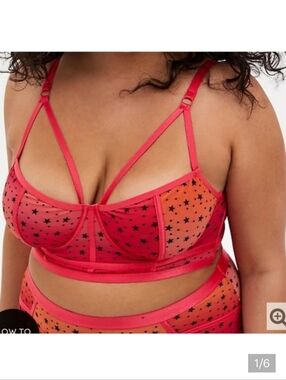 🆕OMBRE STAR STRAPPY UNDERWIRE LONGLINE BRALETTE